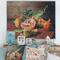 Designart - Vintage Still Life of Orange Fruits - Traditional Print on Natural Pine Wood